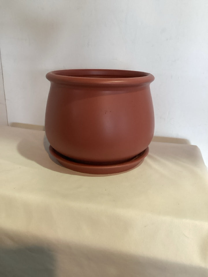 Outdoor/Outside Pink Ceramic Planter