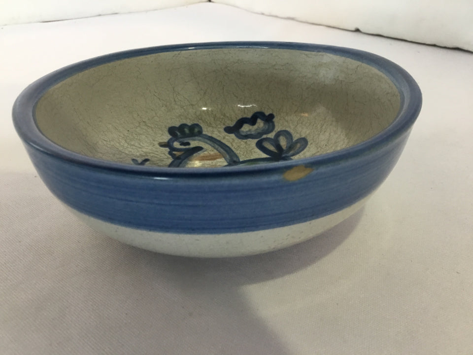 Gray/Blue Pottery Bowl
