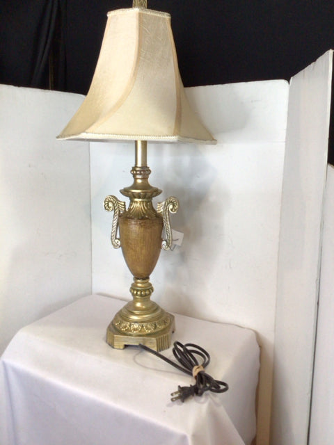 Gold Resin Urn Lamp