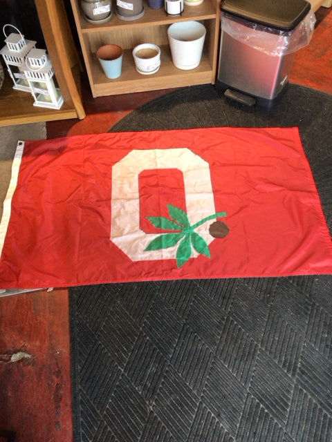 OSU Red/Gray Buckeye Flag