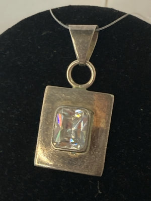 Sterling Silver Square Pendant