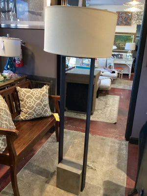 Floor Gray/Black Stone Lamp