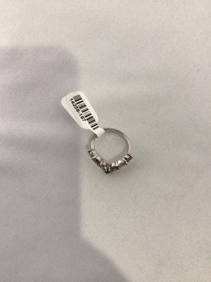 Sterling Silver Purple Chevron Ring