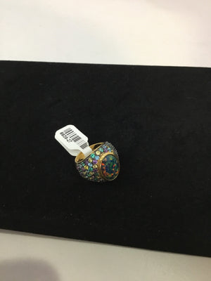 Green Rhinestone Ring