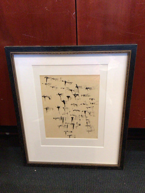 Tan/Black Framed Art
