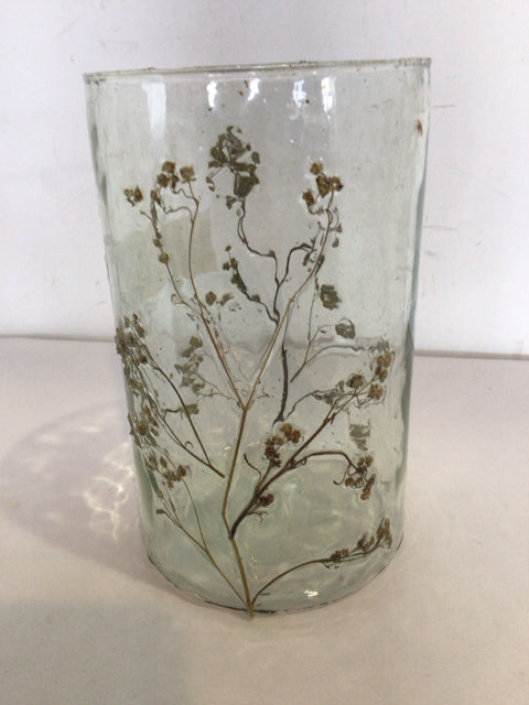 Clear Glass Floral Vase