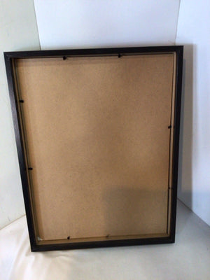 Black/White Girl Newsprint Framed Art