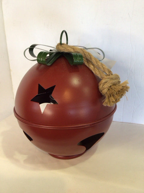 Hanging Red/Green Metal Bell Holiday Item