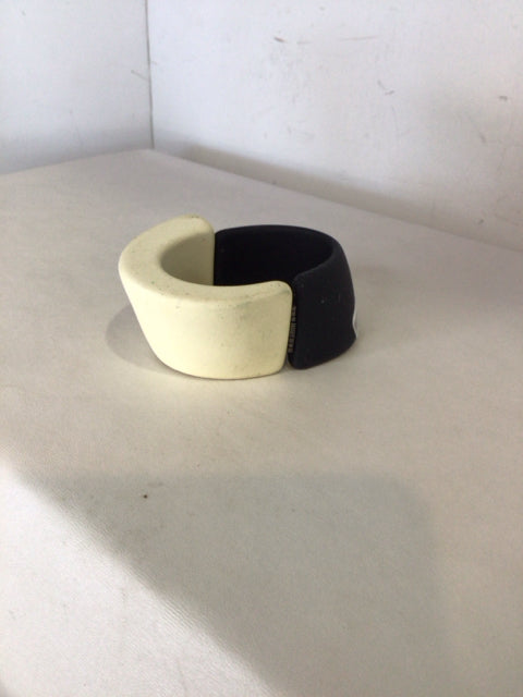 Black/White Hinged Bracelet