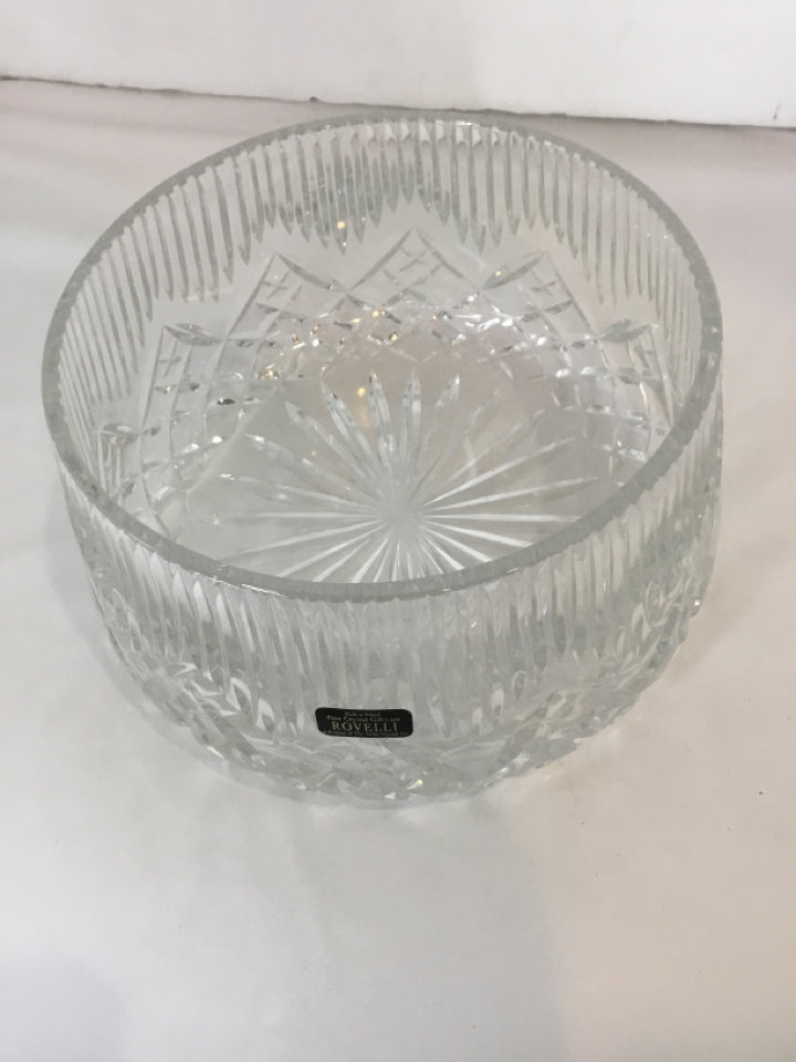 Clear Cut Crystal Bowl
