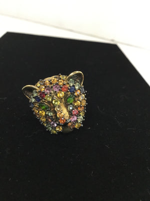 Multi-Color Rhinestone Ring