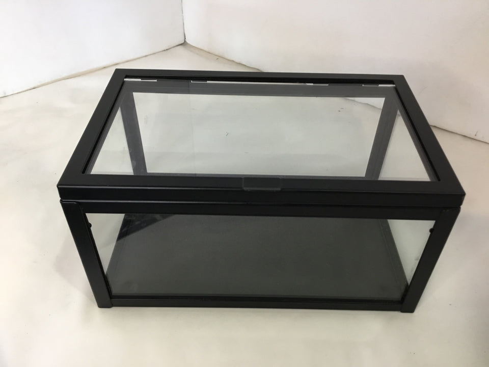 Industrial Glass/Metal Clear/Black Box