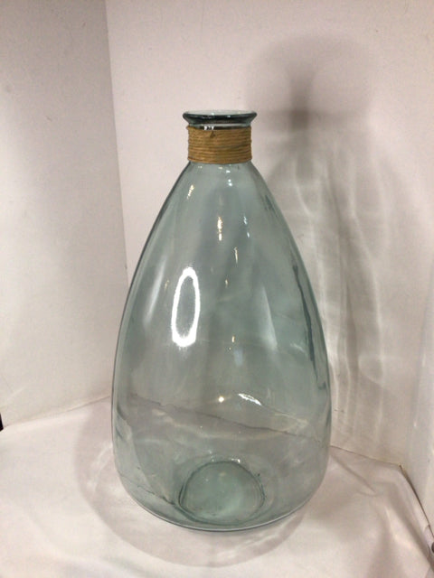 Oversized Clear Glass Vase Bottle