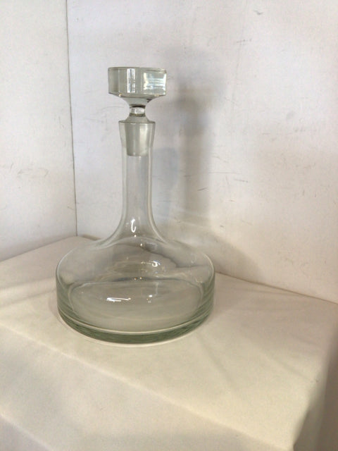 Vintage Clear Glass Decanter