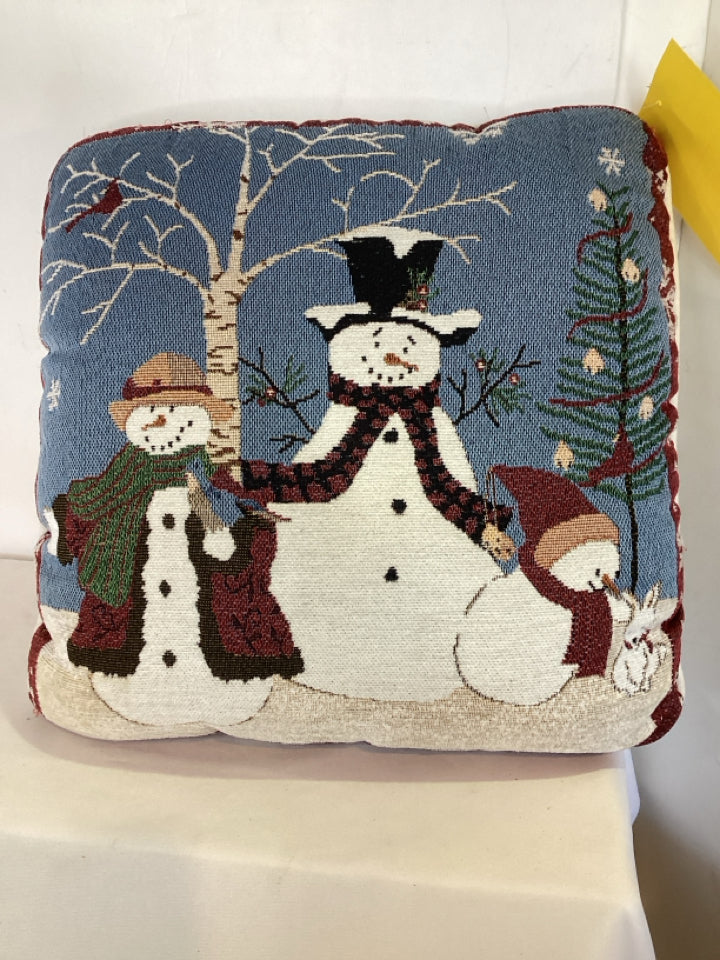 Pillow Snowman Holiday Item