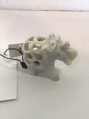 Anaya Tan Marble Elephant Figurine