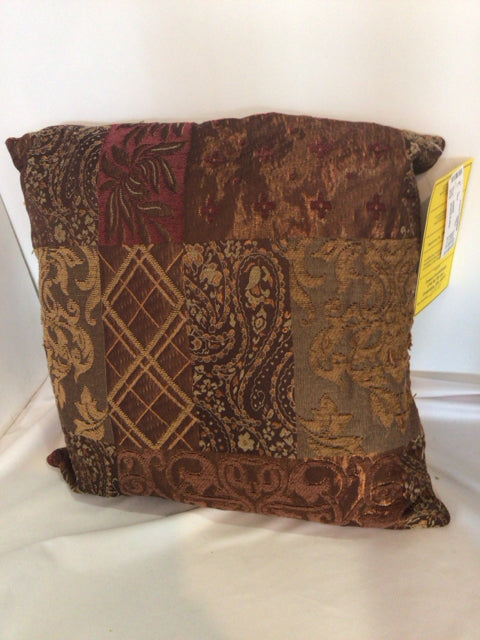 PIER 1 Brown/Multi Polyester Pillow