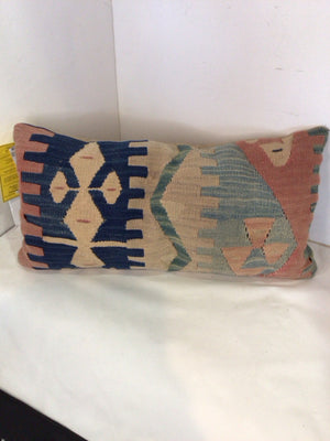 Kilim Blue/Tan Rug Pillow