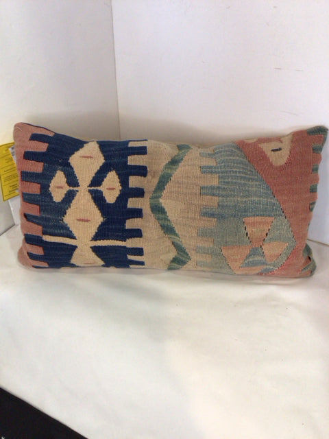 Kilim Blue/Tan Rug Pillow