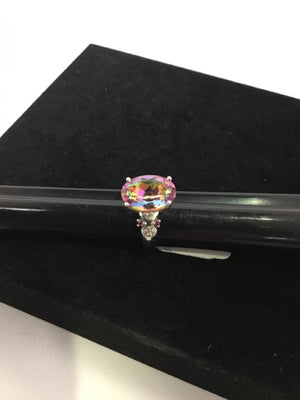 Purple Rhinestone Ring