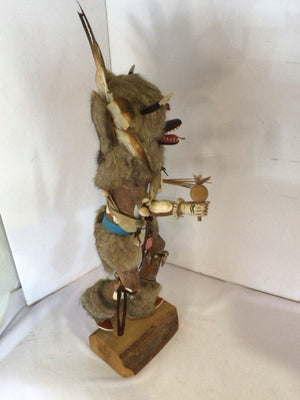 Native American Tan Fur Kachina Doll