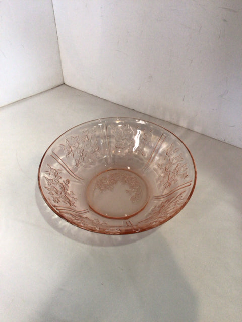 Vintage Pink Glass Bowl