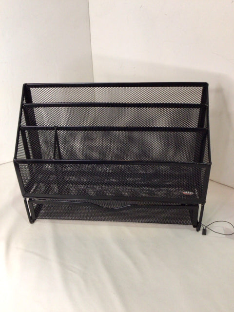 Eldon Desk Top Metal Black Organizer