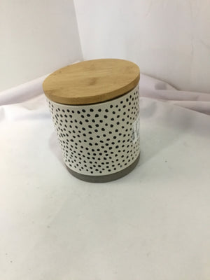 PFALTZGRAFF White/Black Polka Dot Canister