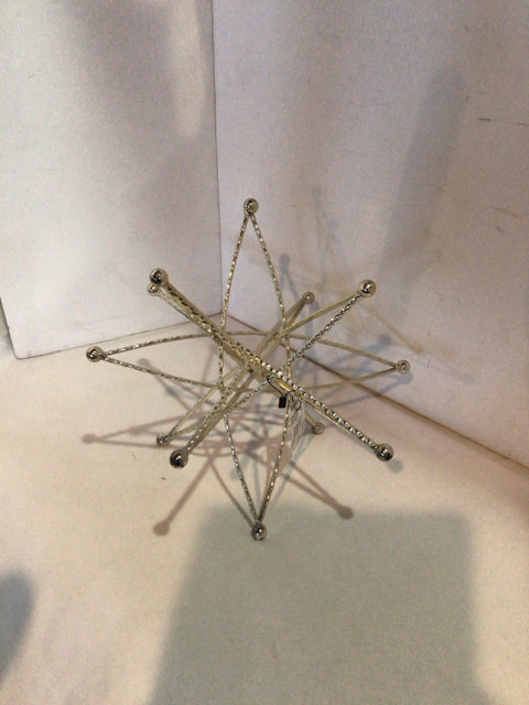 Silver Metal Star Sculpture