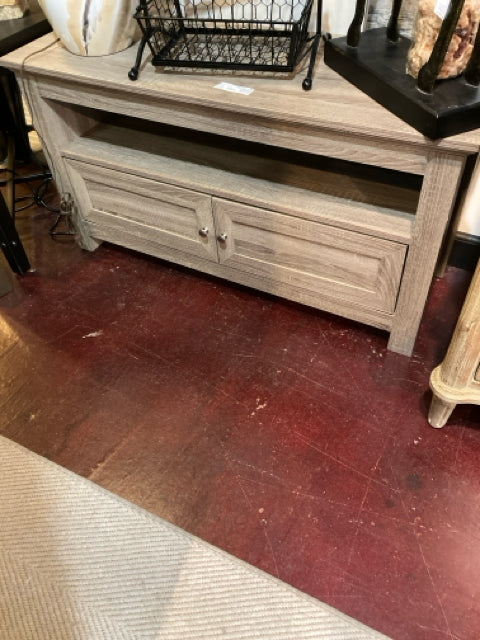 Rustic Greige TV Stand