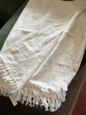 Cream Cotton Blanket