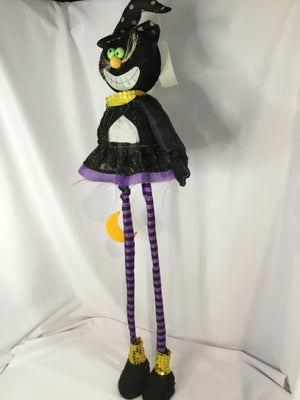 Halloween Purple/Black Nylon Witch Holiday Item