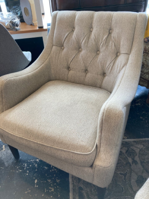 Madison Park Tufted Chenille Tan Chair