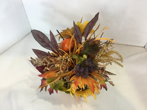 Autumn Orange Faux Flowers
