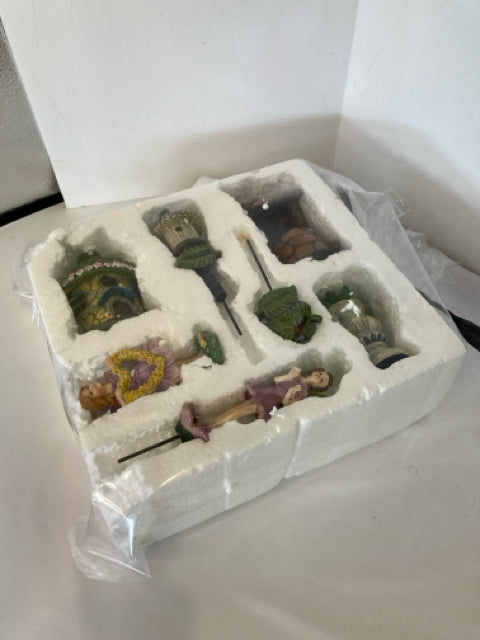 Garden Resin Statue Set of 8 Fairy House