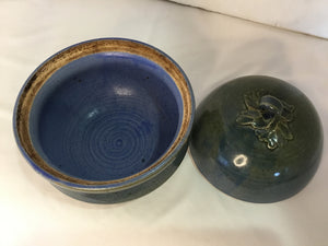 Blue Pottery Casserole