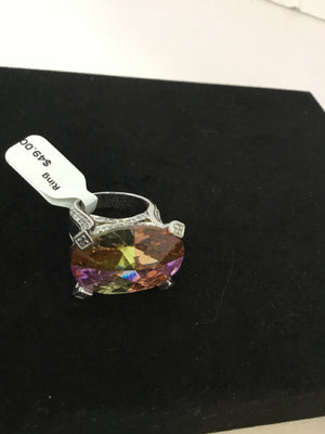 Purple Rhinestone Ring