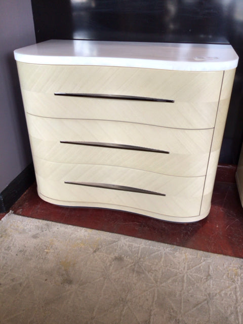 Caracole Marble 3 Drawers Nightstand