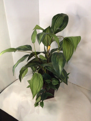 Green In Planter Faux Plant