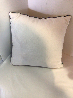 Multi-Color Beaded Peacock Pillow