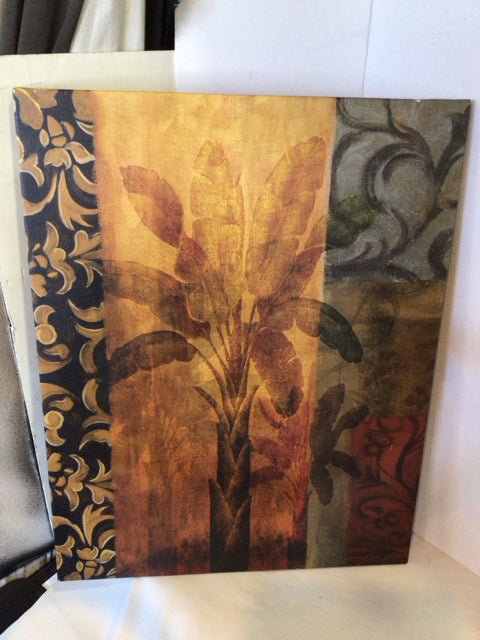 Multi-Color Canvas Botanicals Stretch Canvas Art