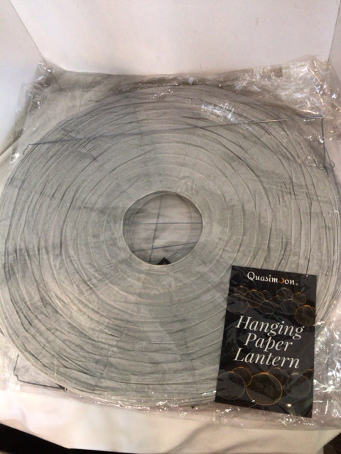 Hanging Gray Paper Set of 5 Lantern