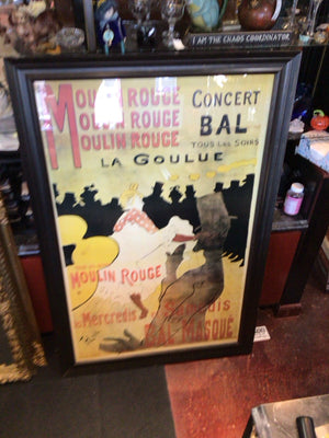 French Cream/Black Moulin Rouge Framed Art