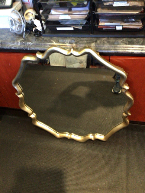 Gold Scalloped Mirror