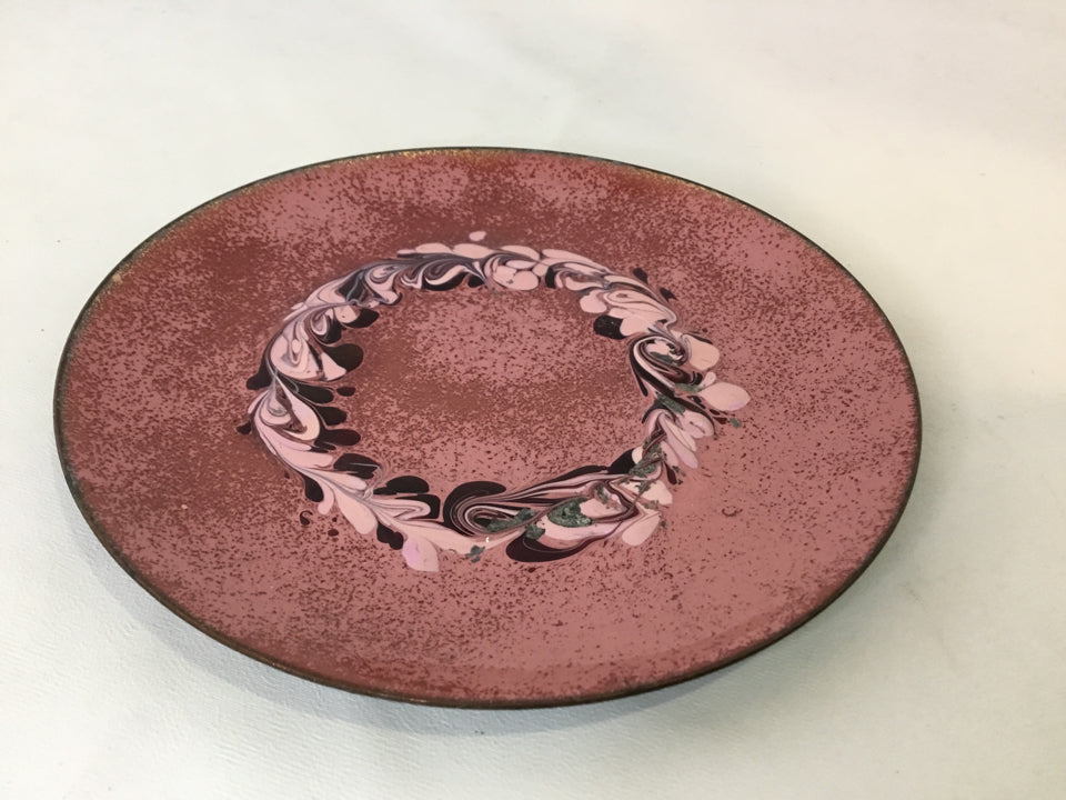Pink Enamel Plate