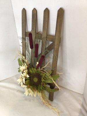 Autumn Brown/White Sunflower Wall Hanging Art