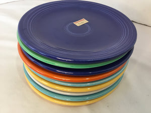 Fiesta Vintage Set of 9 Multi Stoneware Plate Set