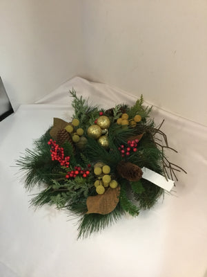 Wreath Green Pine Holiday Item