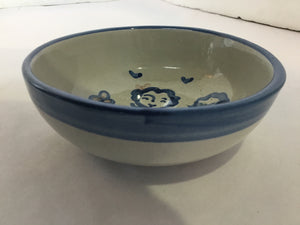 Gray/Blue Pottery Bowl