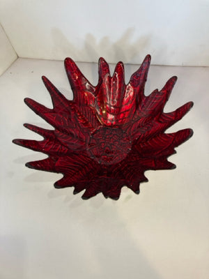 Red Glass Bowl